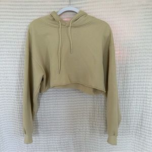 Beige Botany REVOLVE Crop Hoodie